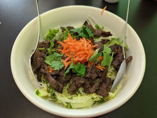 Beef noodle bowl