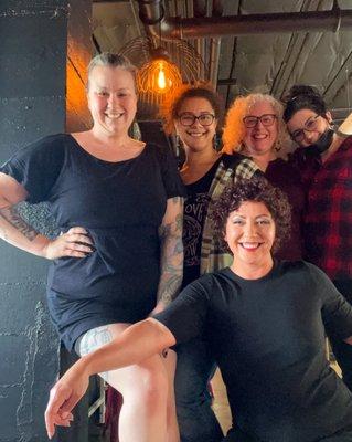 Me with the lovely team at Pin Me Up Portland!