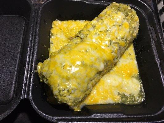 Carne Asada Burrito with Green Sauce