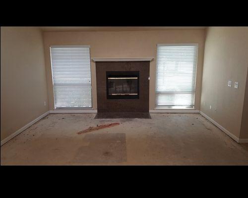 Living room before install