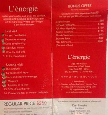 L'energie Salon: Scam Alert