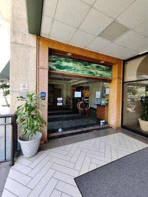 Entrance to the restaurant