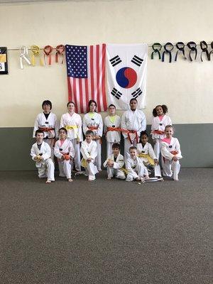 Congrats to our Newest Beginners of 2017 and their belt promotion!