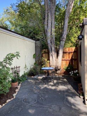 Garden sitting area