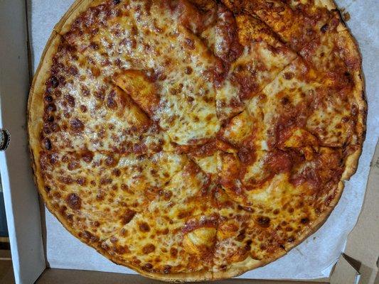 New York style cheese pizza