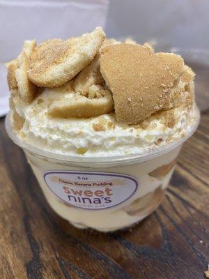 Classic vanilla banana pudding 8oz $6