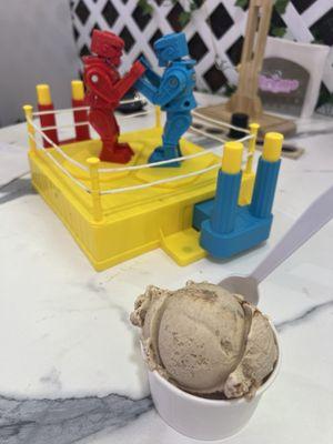 Ice cream and Rock 'Em Sock 'Em Robots!