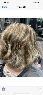 What a beautiful color combination created by our stylist Sharon