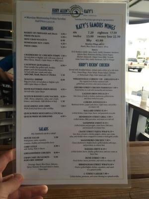 Menu front