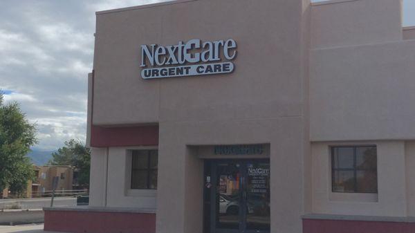 This is the front of the NextCare urgent Care on Pima and Tanque Verde