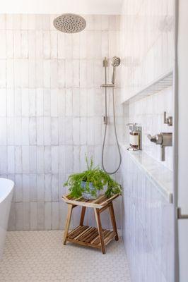 Coastal Bathroom in a Santa Barbra Vacation Rental