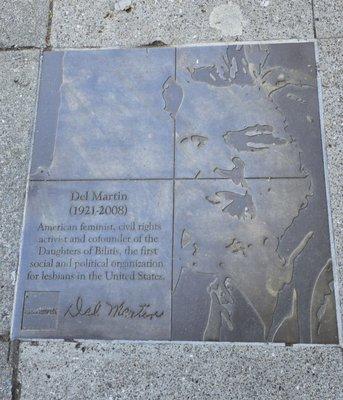 Plaque on the Castro tour