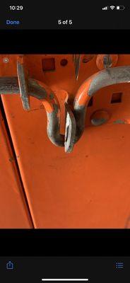 Bent latch