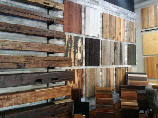 Reclaimed woods for barn doors