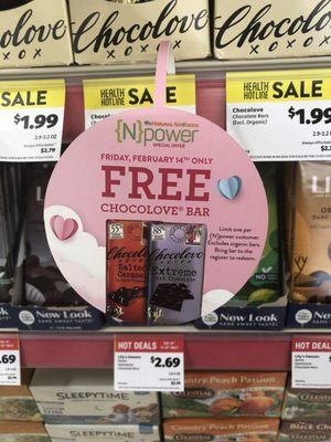 Free chocolate with Npower sign in!