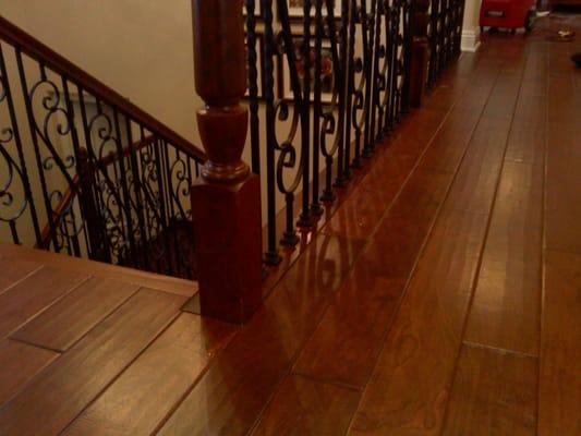 Our Client's Wood Floor Job--After!