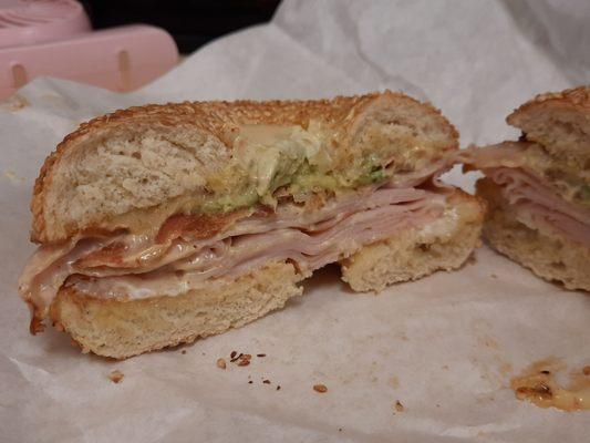 Turkey avocado sandwich combo $8.75