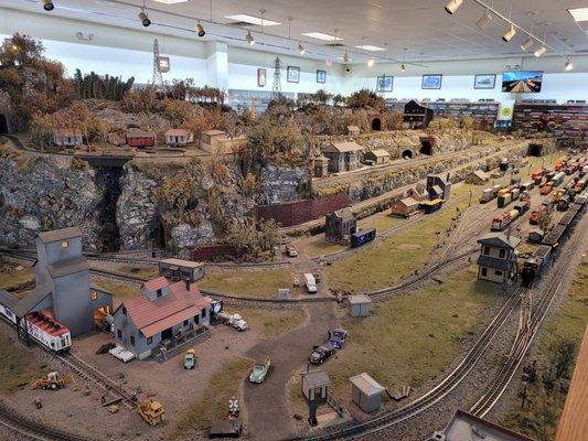 Model trains setup