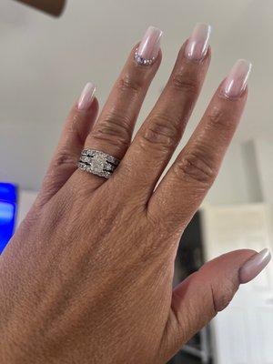 I love my Radiant diamond wedding ring!