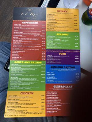 Menu Front