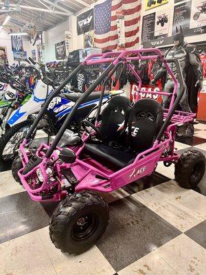 Our popular pink dune buggy