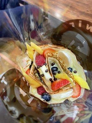 11. T-Swirl Fruits Cocktail Crepe