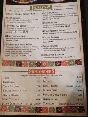 Menu 12/22