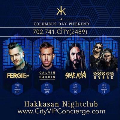 Steve Aoki Saturday October 10th at Hakkasan Las Vegas