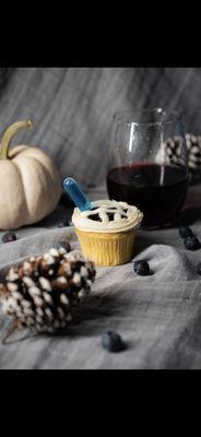 Blueberry Pie Cupcake