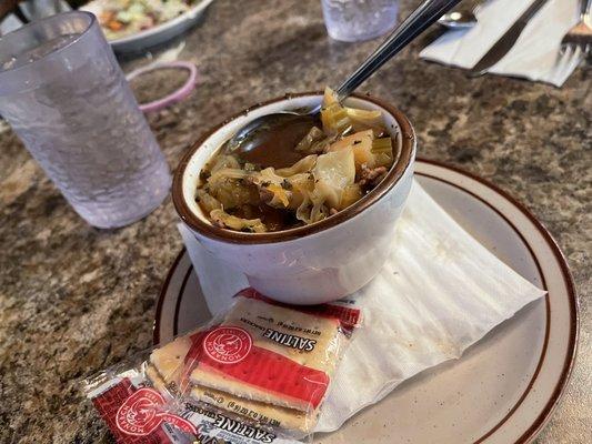 Beef cabbage soup awesome !!! Must have !!!