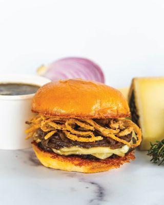 French Onion Soup Burger