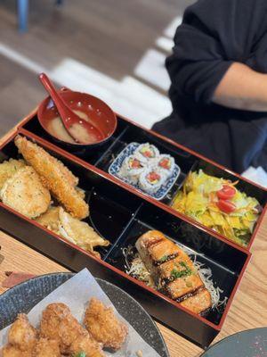 Lunch bento with Salmon