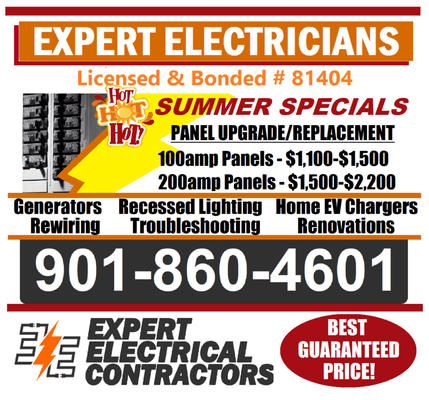 EXPERT Electrical Contractors - Memphis, expert electrician, memphis electrician, licensed electrician