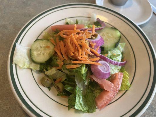 House Salad - bit pricey at $5.95