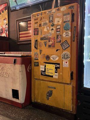 Old sticker fridge