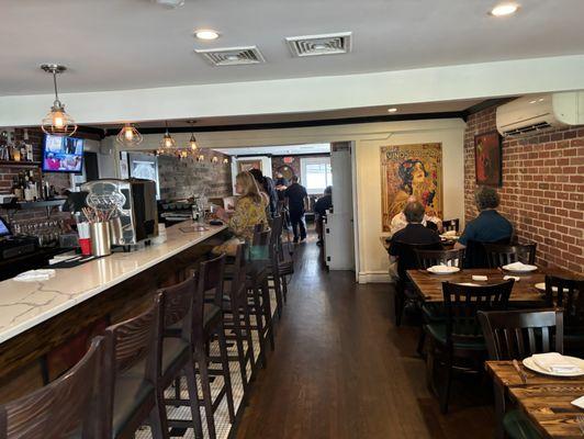 Interior of restaurant