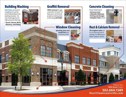 HurriClean offers Commercial Pressure Washing in Louisville, KY.