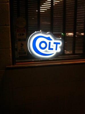 Colt store front sign