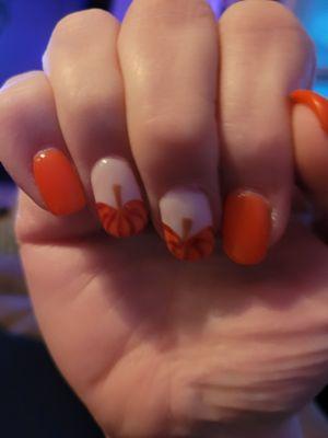 Pumpkin nails