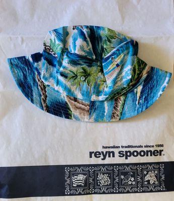 Turns out they gave me a complimentary Reyn Spooner Bucket Hat! So cool!