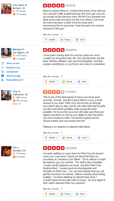 Reviews from our old location!