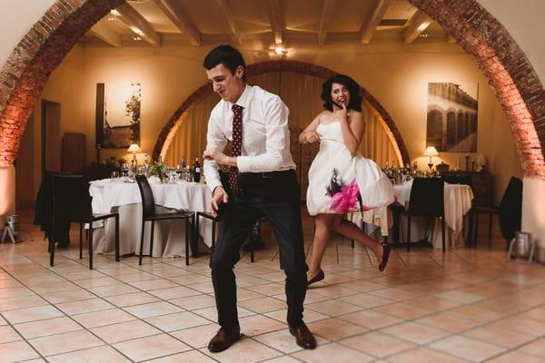 Our custom wedding dance that opened the dance floor made with Jheru