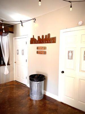 Bathroom in foyer