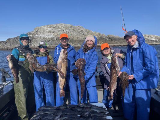 Lingcod and rock fish