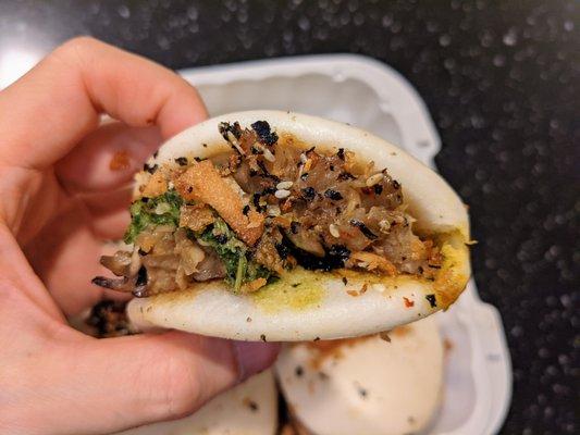 Maitake Mushroom Bao. Part of my assorted Bao Six Pack ($19.50 with upcharges for certain items).