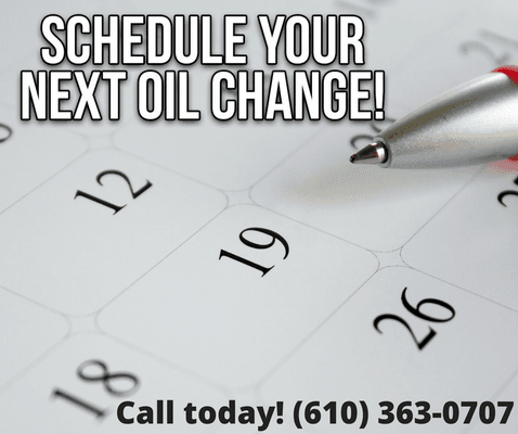 Time for an oil change? Stop on in to Lionville Car Care!