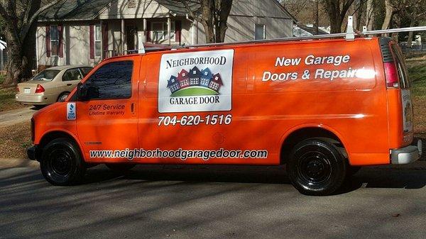 Work van. http://neighborhoodgaragedoor.com/