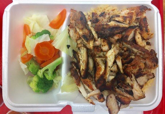 Chicken, Rice, & Mixed Veggies Lunch Special