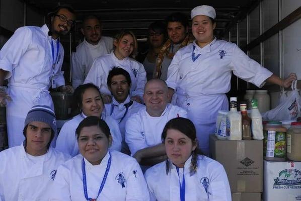 School trainees also carved the 500+ turkeys!