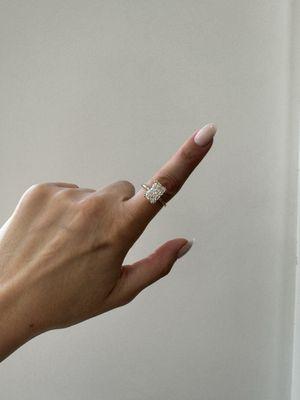 Radiant-Cut Diamond Ring (Custom Made)